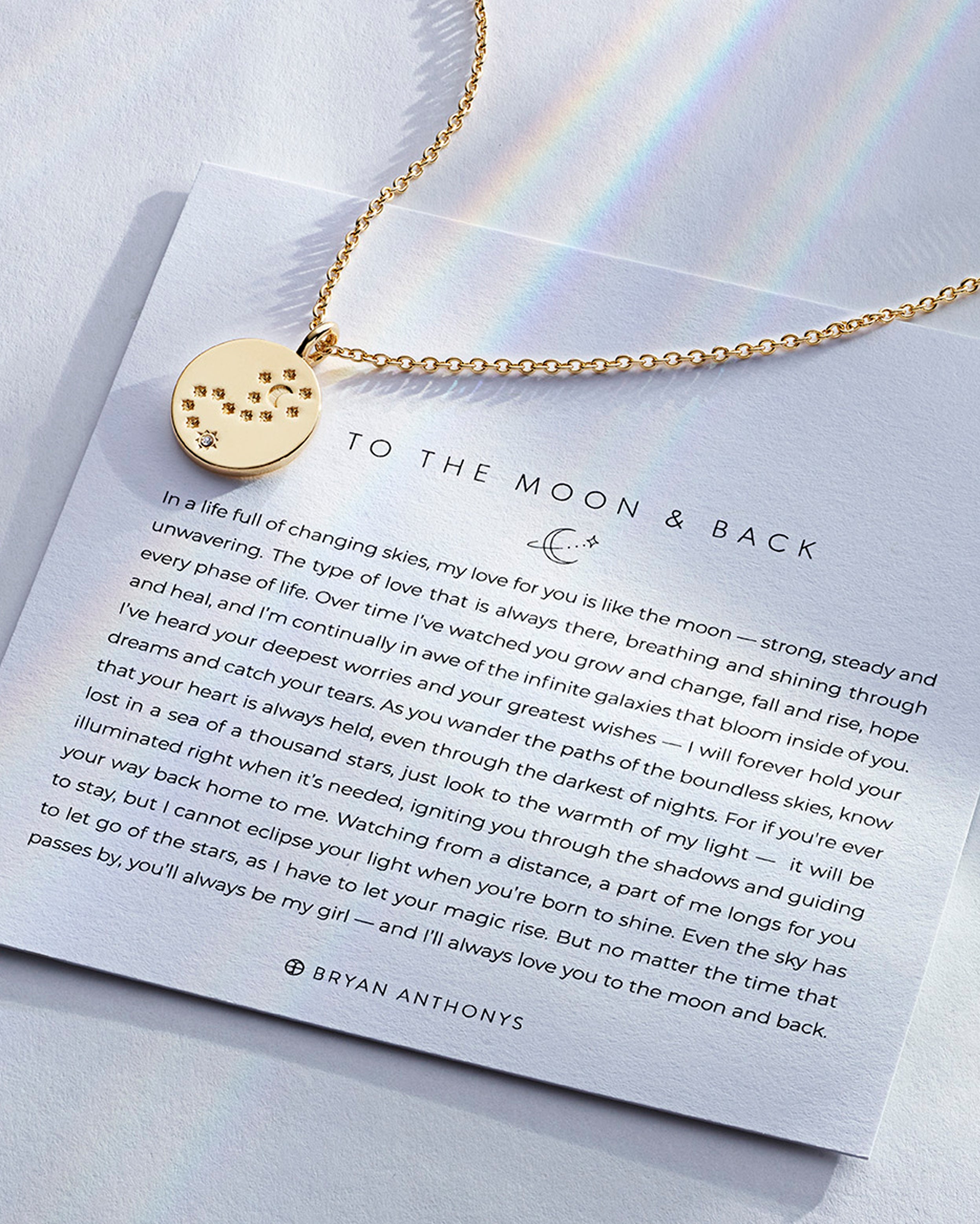 Amazon.com: Lauren-Spencer I Love You to The Moon and Back Necklace Silver  Gold Plated Moon Pendant Necklace Jewelry Gifts for Women Mom Wife  Girlfriend (Gold Plated) : Clothing, Shoes & Jewelry